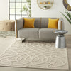 Nourison Cozumel CZM04 Cream Area Rug Room Image Feature