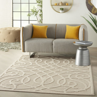 Nourison Cozumel CZM04 Cream Area Rug Room Image Feature