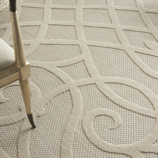 Nourison Cozumel CZM04 Cream Area Rug Corner Image