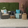 Nourison Cozumel CZM04 Cream Area Rug Room Image Feature