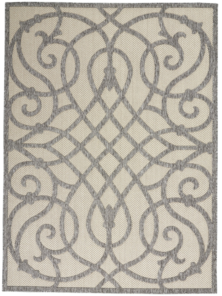 Nourison Cozumel CZM04 Cream Grey Area Rug main image