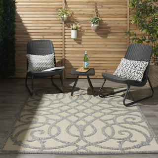 Nourison Cozumel CZM04 Cream Area Rug Room Image Feature