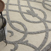 Nourison Cozumel CZM04 Cream Area Rug Corner Image