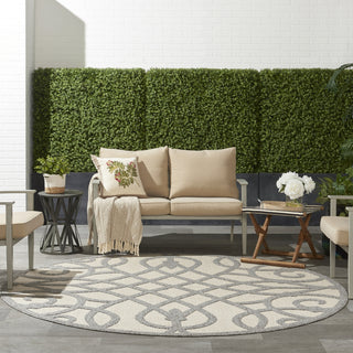 Nourison Cozumel CZM04 Cream Area Rug Room Image Feature