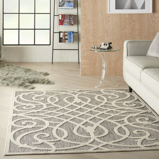 Nourison Cozumel CZM04 Grey Area Rug Room Image Feature