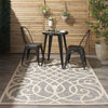 Nourison Cozumel CZM04 Grey Area Rug Room Image Feature