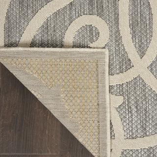 Nourison Cozumel CZM04 Grey Area Rug Corner Image