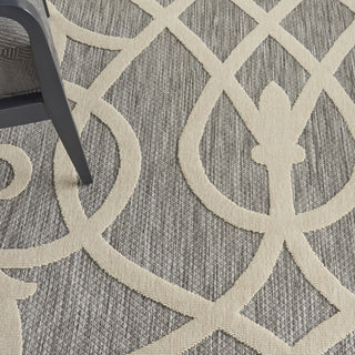 Nourison Cozumel CZM04 Grey Area Rug Corner Image