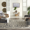 Nourison Cozumel CZM04 Grey Area Rug Corner Image