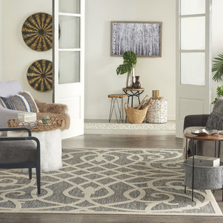 Nourison Cozumel CZM04 Grey Area Rug Room Image Feature