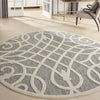 Nourison Cozumel CZM04 Grey Area Rug Corner Image