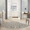 Nourison Cozumel CZM04 Grey Area Rug Room Image Feature