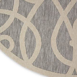Nourison Cozumel CZM04 Grey Area Rug Texture Image