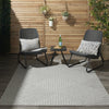 Nourison Cozumel CZM05 Light Grey Area Rug Room Image Feature