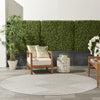 Nourison Cozumel CZM05 Light Grey Area Rug Room Image Feature