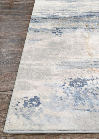 Couristan Dreamscape Horizon Blue/Ivory Area Rug Corner Image