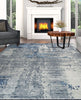 Couristan Dreamscape Odyssey Grey/Sky Area Rug Lifestyle Image Feature