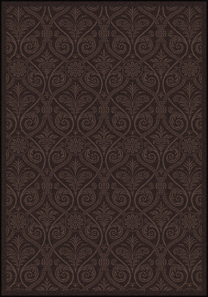 Joy Carpets Any Day Matinee Damascus Brown Area Rug