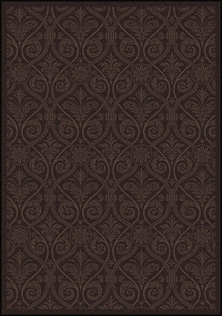 Joy Carpets Any Day Matinee Damascus Brown Area Rug