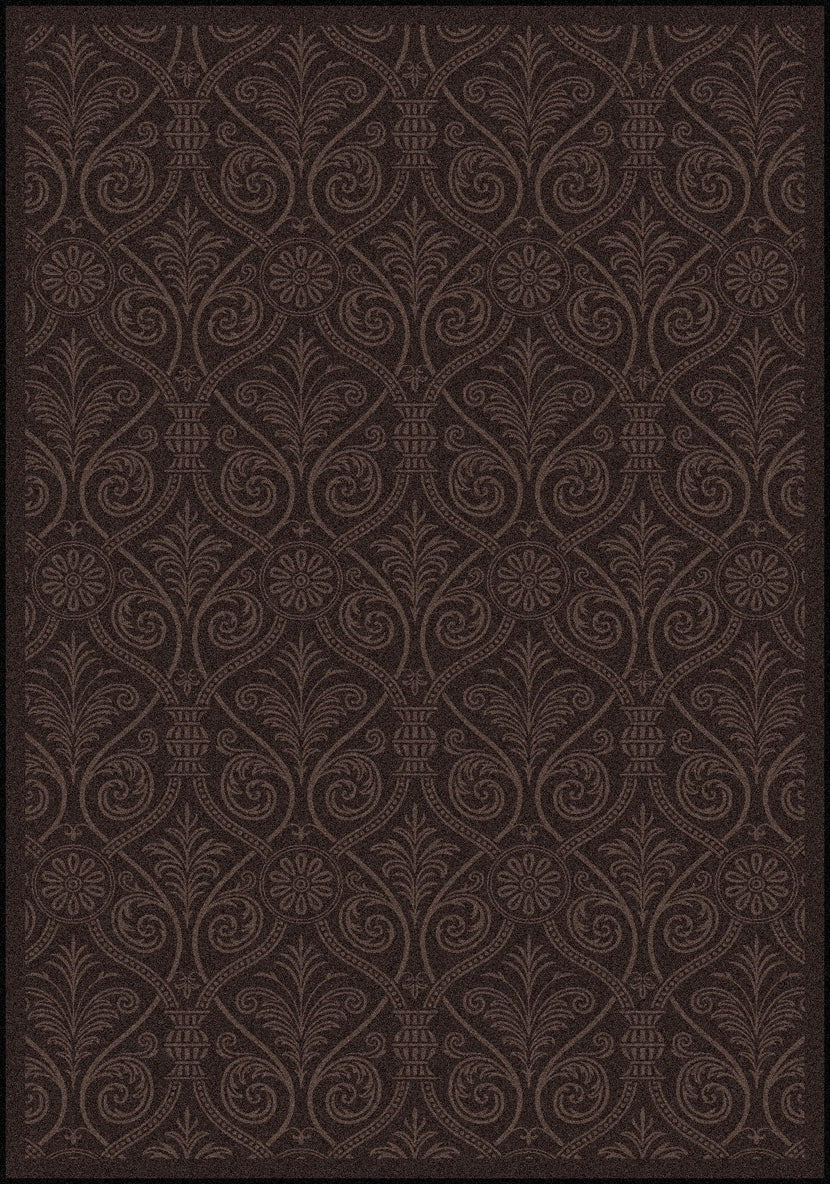 Joy Carpets Any Day Matinee Damascus Brown Area Rug