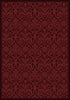 Joy Carpets Any Day Matinee Damascus Burgundy Area Rug