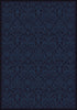 Joy Carpets Any Day Matinee Damascus Navy Area Rug