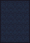 Joy Carpets Any Day Matinee Damascus Navy Area Rug