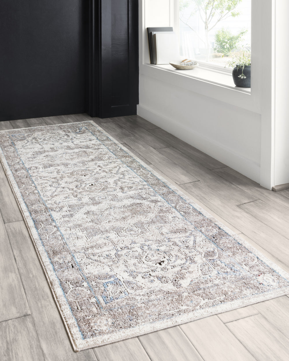 Loloi II Dante DN-05 Ivory/Stone Area Rug Lifestyle Image Feature