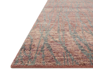 Loloi Daphne DAP-04 Raspberry/Silver Area Rug Corner Image