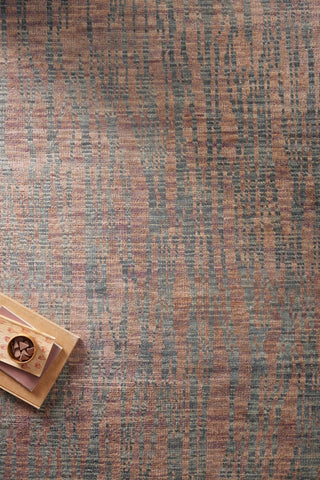 Loloi Daphne DAP-04 Raspberry/Silver Area Rug Lifestyle Image Feature