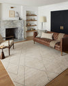 Loloi II Darby DAR-03 Sand/Charcoal Area Rug Lifestyle Image Feature
