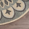 LR Home Dazzle 54054 Gray Area Rug Corner Image