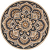LR Home Dazzle 54062 Black Area Rug 4' 0'' Round Image