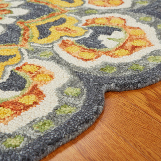 LR Home Dazzle 54078 Gray Area Rug Angle Image