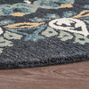 LR Home Dazzle Charcoal Paradise Area Rug Angle Image