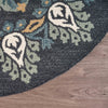 LR Home Dazzle Charcoal Paradise Area Rug Corner Image