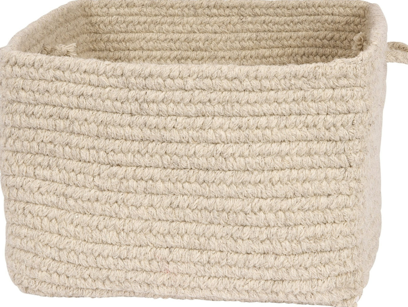 Colonial Mills Chunky Natural Wool Square Basket DB31 Light Gray