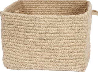 Colonial Mills Chunky Natural Wool Square Basket DB33 Light Beige