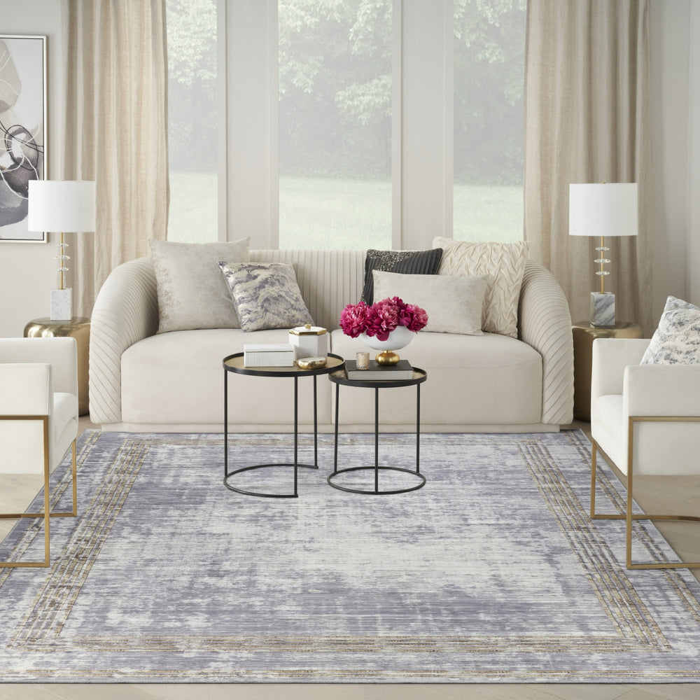Nourison Daydream DDR03 Silver Area Rug by Inspire Me! Home D�cor Room Image Feature