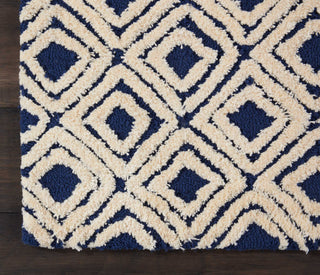 Nourison Deco Mod DEC02 Navy/Ivory Area Rug Detail Image