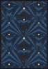 Joy Carpets Any Day Matinee Deco Strobe Navy Area Rug