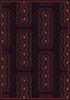 Joy Carpets Any Day Matinee Deco Ticket Burgundy Area Rug