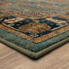 Karastan Spice Market Deir Aquamarine Area Rug Angle Image