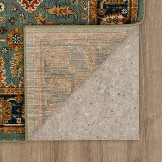 Karastan Spice Market Deir Aquamarine Area Rug Back Image
