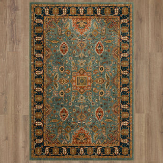 Karastan Spice Market Deir Aquamarine Area Rug Main Image
