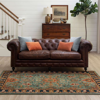 Karastan Spice Market Deir Aquamarine Area Rug Main Image