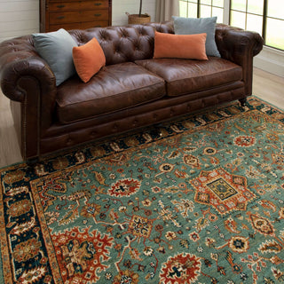 Karastan Spice Market Deir Aquamarine Area Rug Main Image