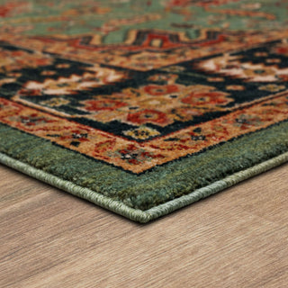 Karastan Spice Market Deir Aquamarine Area Rug Angle Image