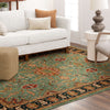 Karastan Spice Market Deir Aquamarine Area Rug Lifestyle Image