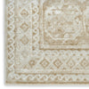 Nourison Dekor DEK01 Cream Beige Area Rug Corner Image